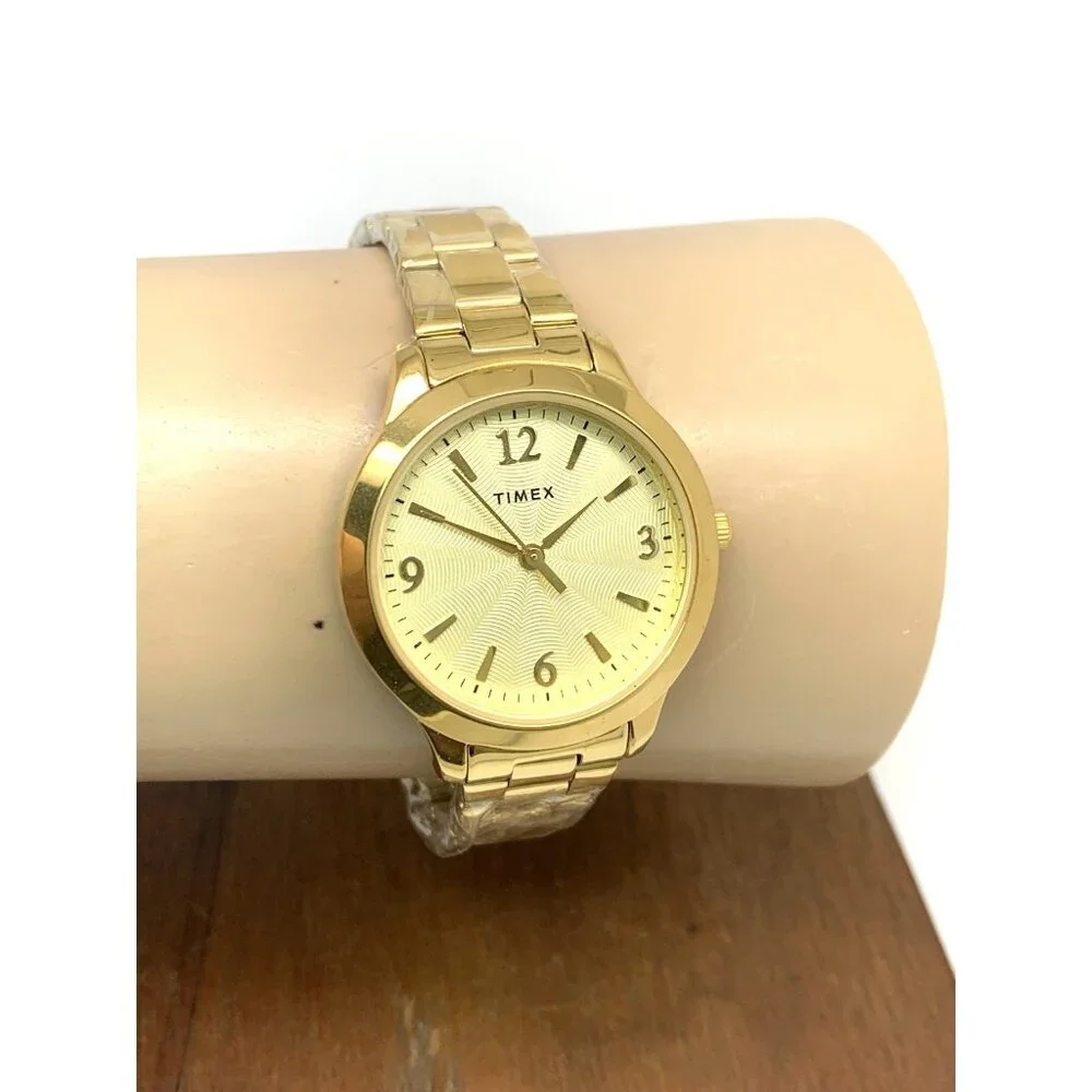 Timex Women's Watch TW2V36000 Quartz Gold Stainless Steel 32mm